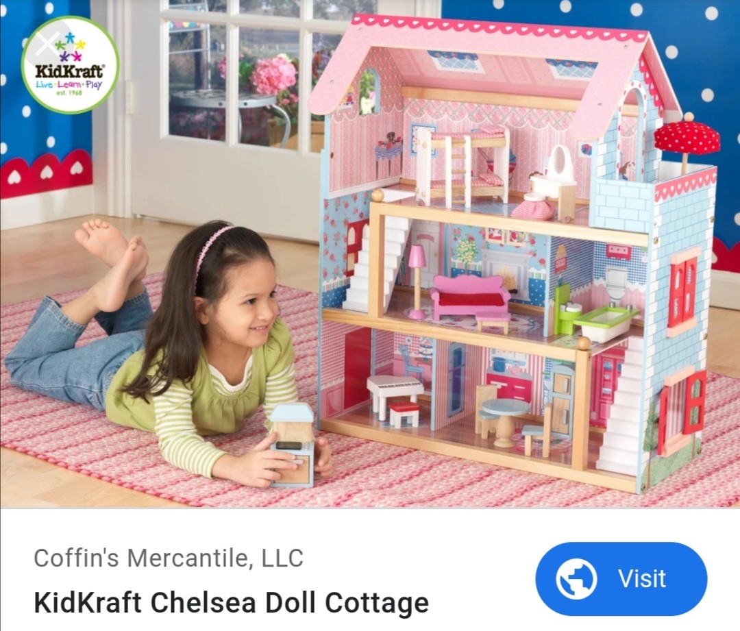kidkraft dollhouse toy box
