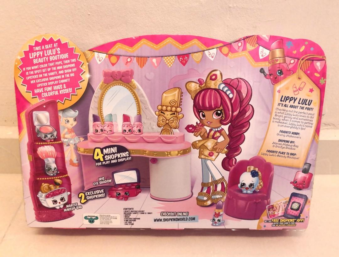 Brand NEW Shopkins Shoppies Lippy Lulu s Beauty Boutique Babies
