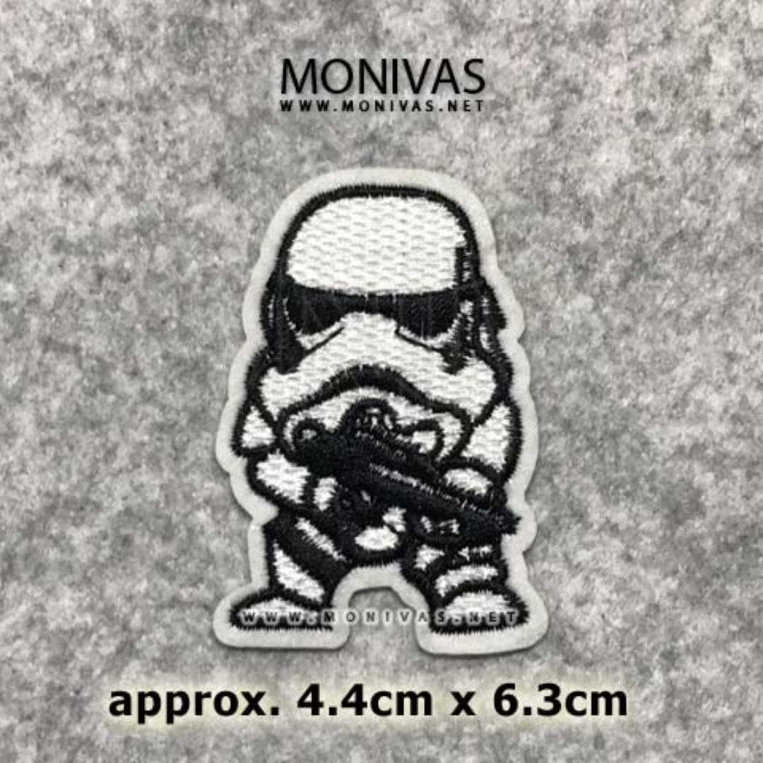 Chibi Stormtrooper Iron On Patch Diy Star Wars Embroidery