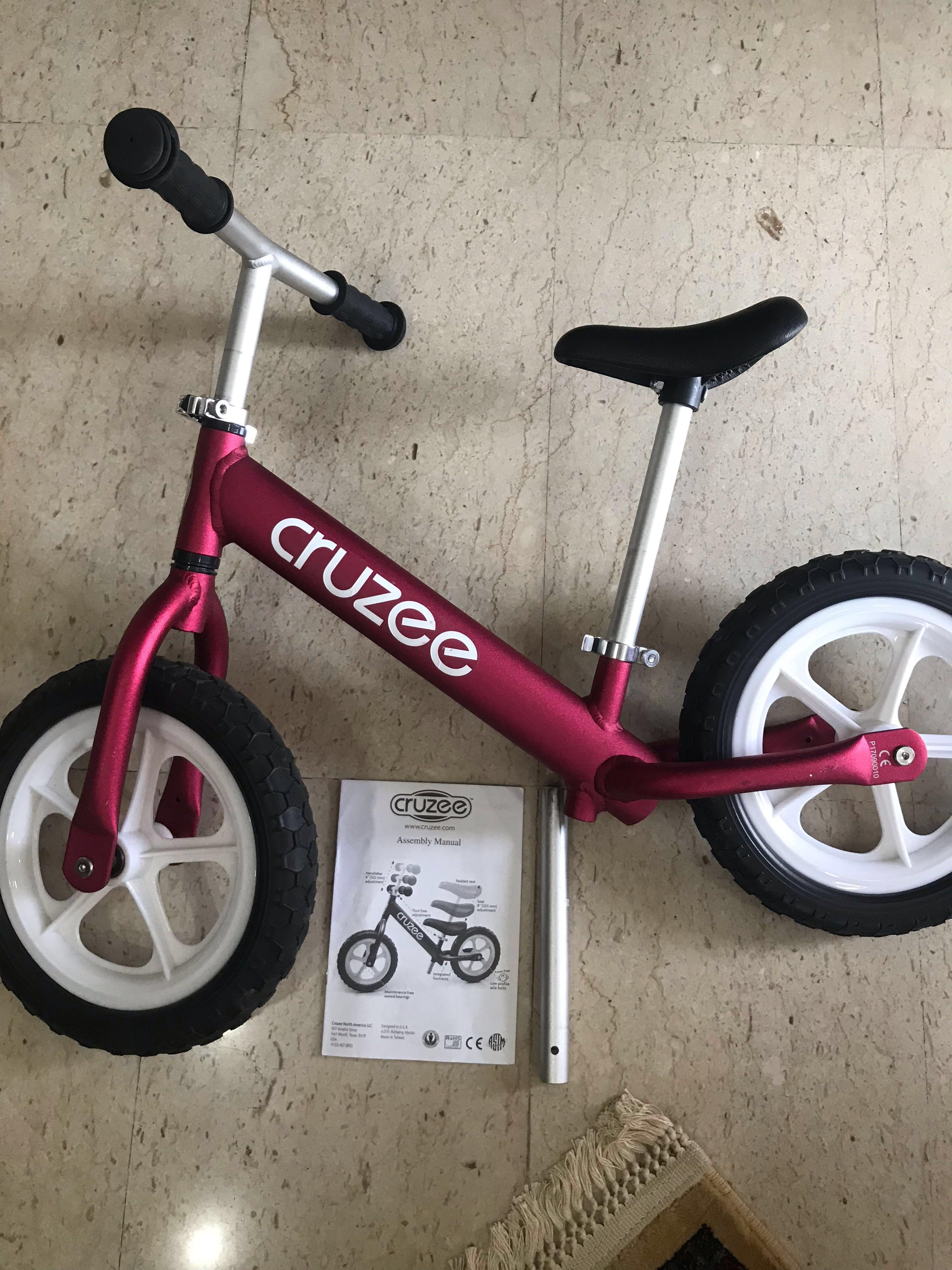 cruzee balance bike used