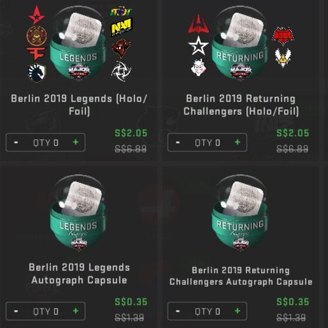 CSGO Berlin Major Stickers, Video Gaming, Gaming Accessories, Game Gift