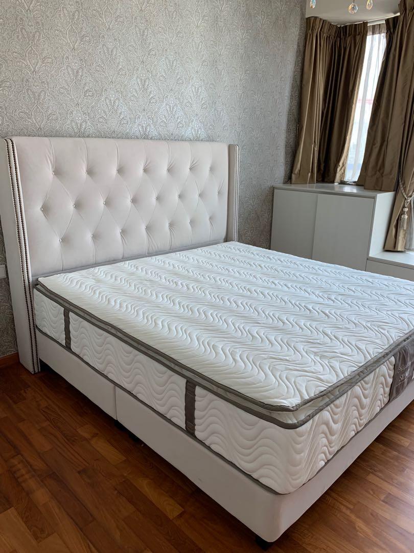 Designer King Size Bed With Bed Frame