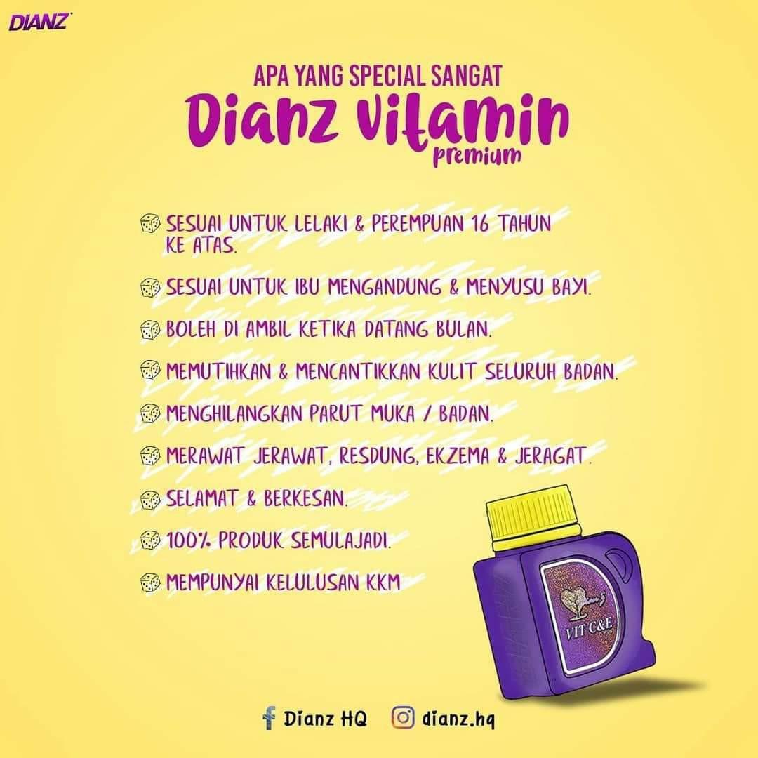 Dianz Vitamin C E Premium Pack Vitamin C Vitamin E Jamu Health Beauty Bath Body On Carousell