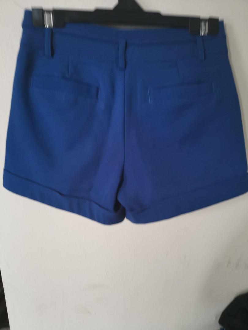 Electric Blue Shorts, Women's Fashion, Bottoms on Carousell