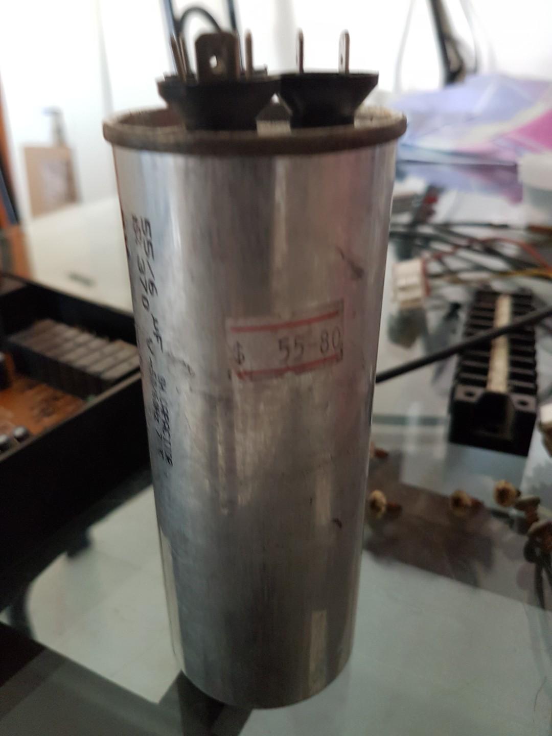 Fan and motor capacitor 55uf+6uf for OUTDOOR compressor SALE 15