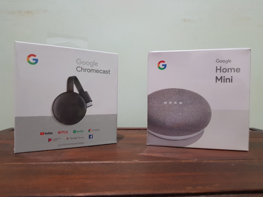 Google Home Mini Chromecast brand new in packaging TV Home