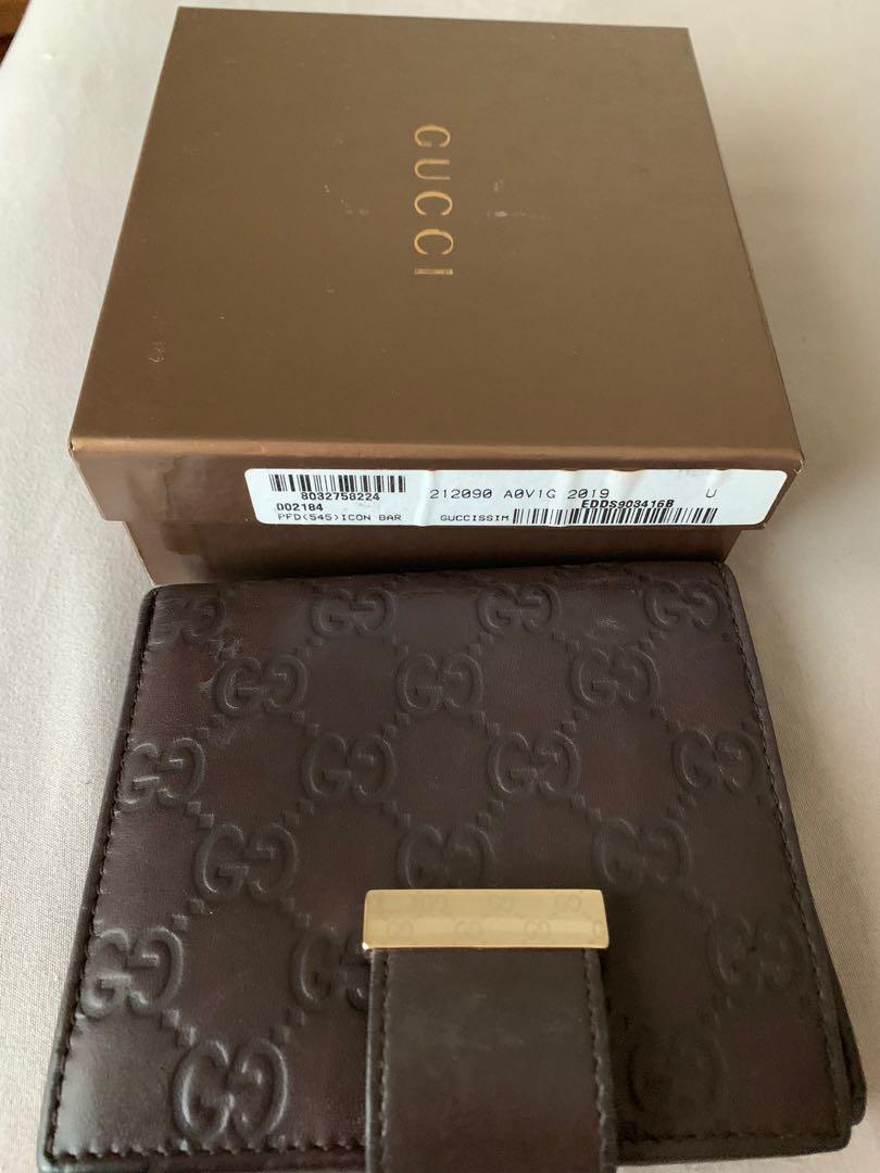 gucci leather wallet