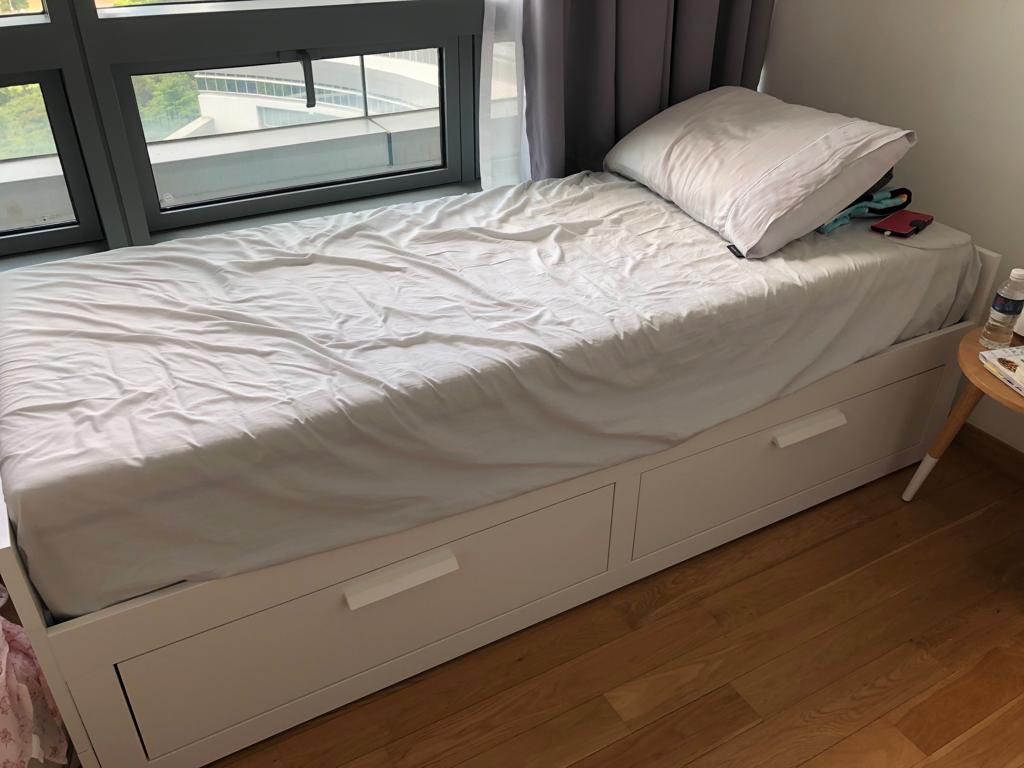 IKEA Brimnes Daybed, Furniture & Home Living, Furniture, Bed Frames