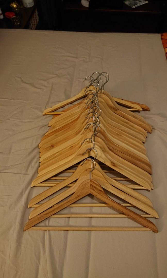 IKEA Wooden Hangers, Furniture & Home Living, Furniture, Shelves