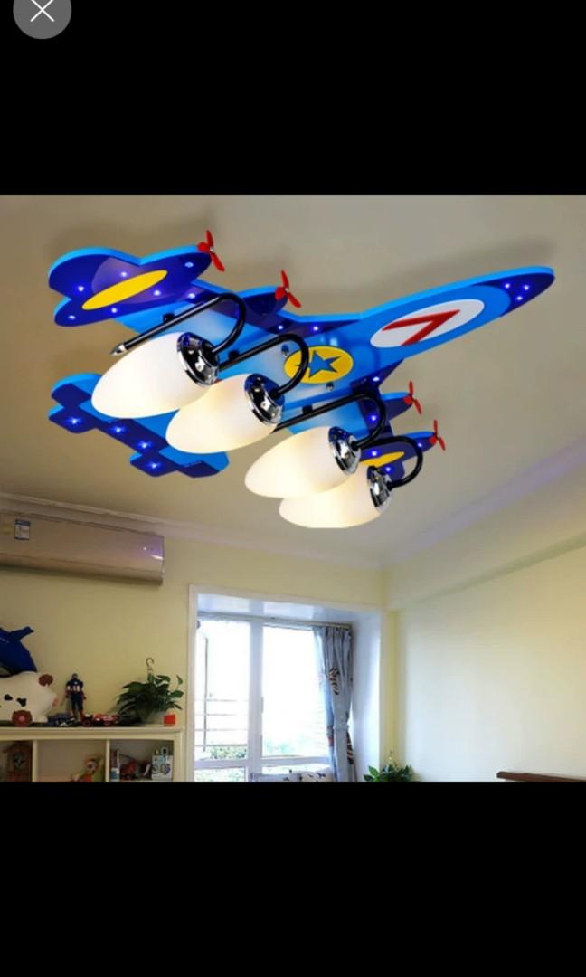 Kids Aeroplane Ceiling Light Babies Baby Nursery Furniture Lighting Decor On Carou - Nursery Ceiling Lightshade