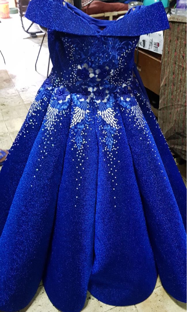 kids blue gown