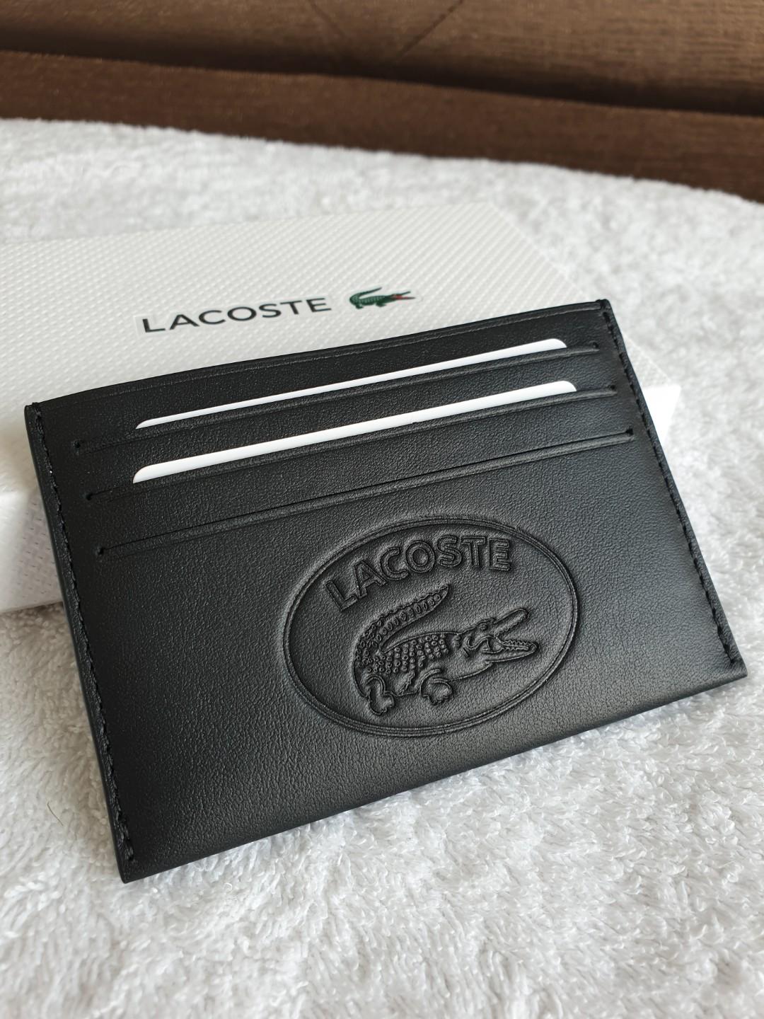 lacoste card holder wallet