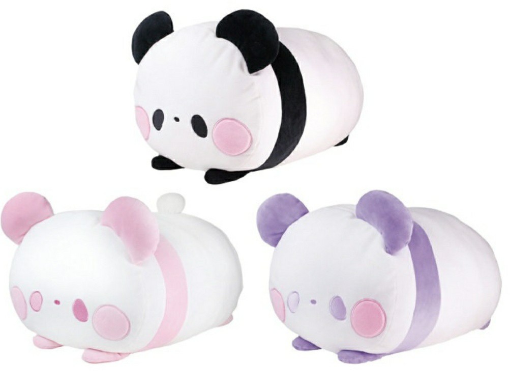 Large soft rolling panda stuffed toys