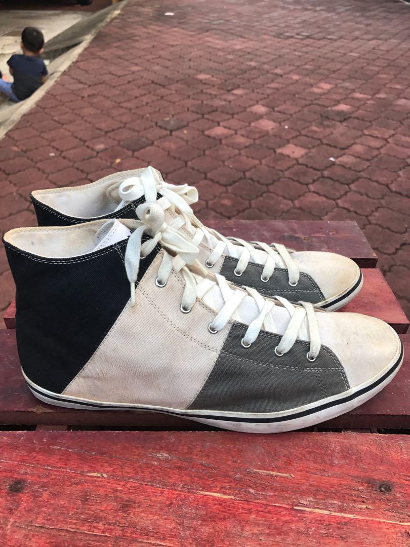 Lee cooper canvas hi top shoes best sale
