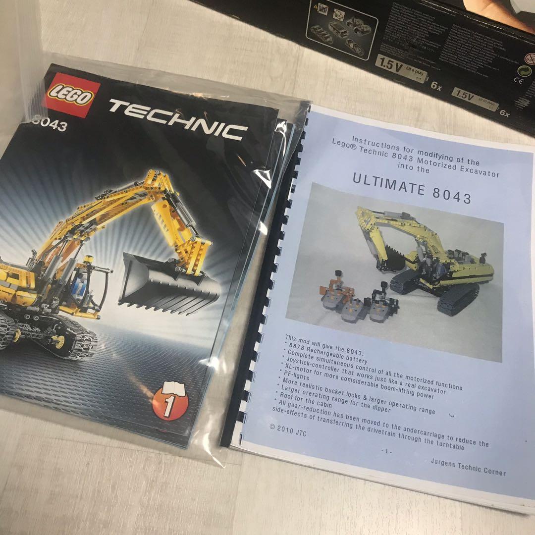 Lego 8043 Motorized Excavator Modified Set, Hobbies & Toys, Toys ...