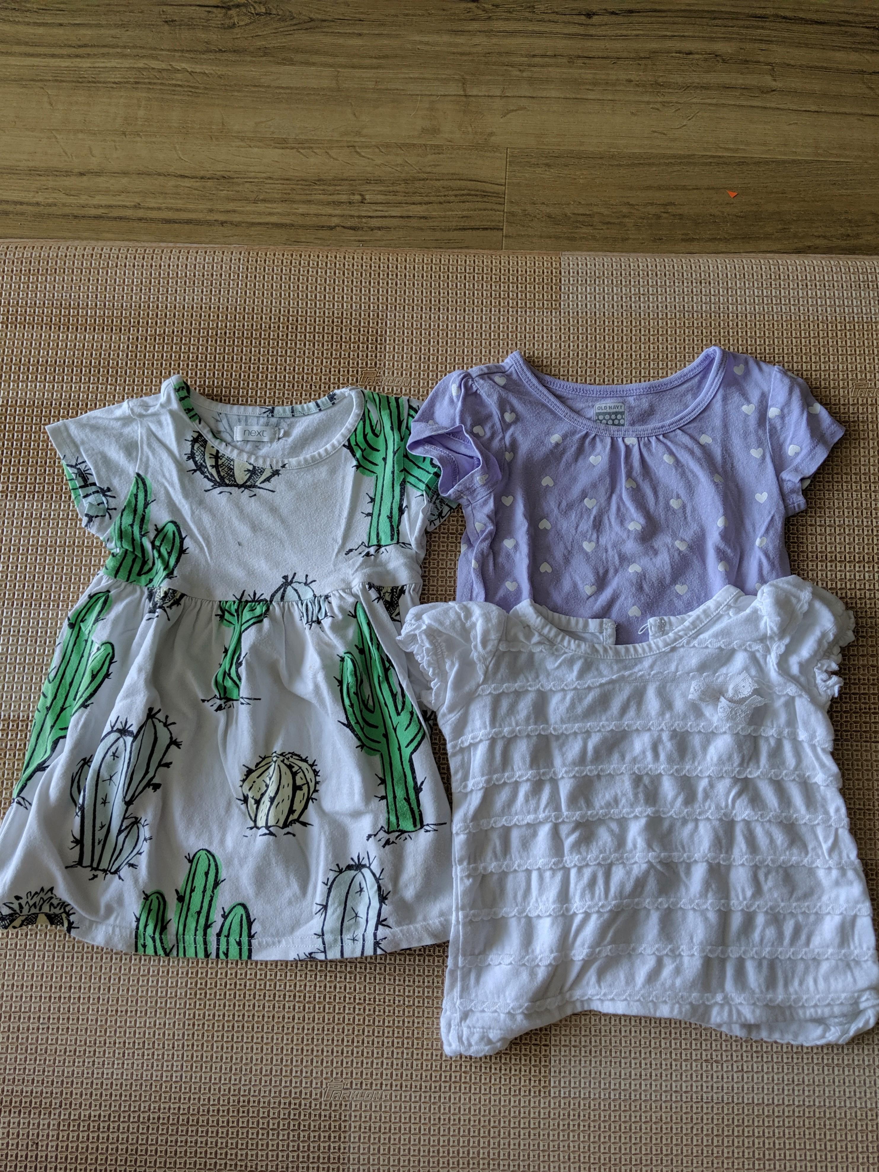 month baby girl clothes (Next, Old Navy 