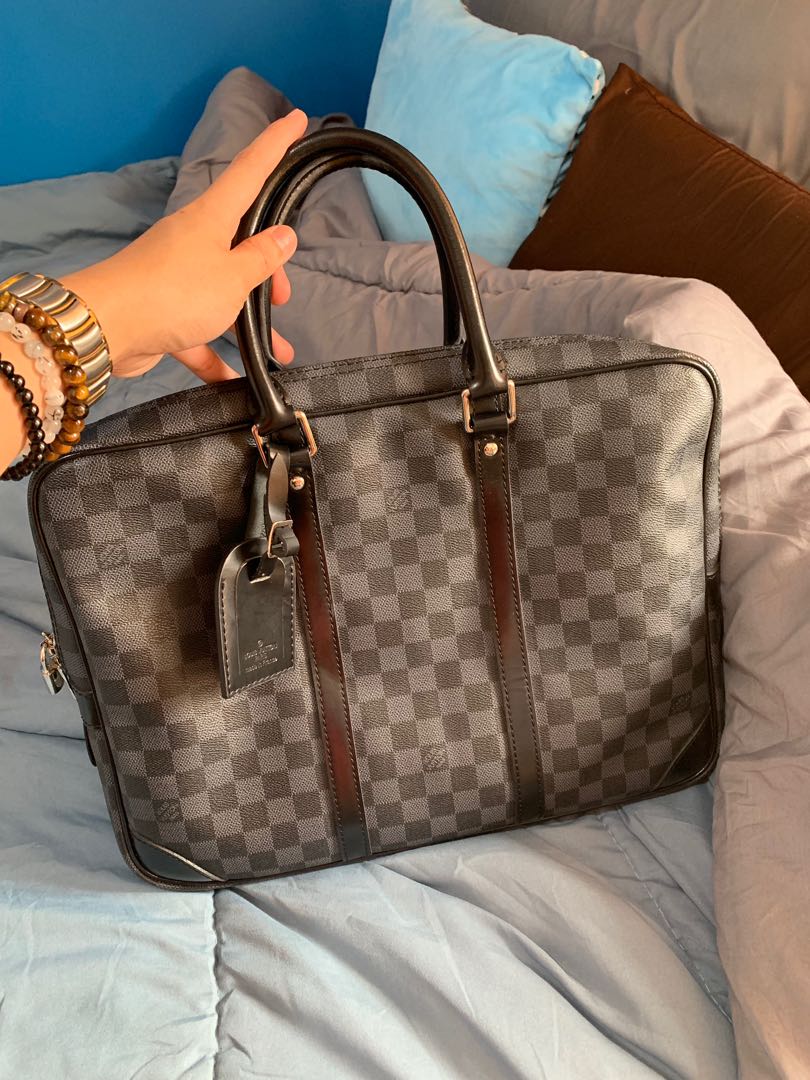 LV Office Bag, Luxury, Bags & Wallets on Carousell