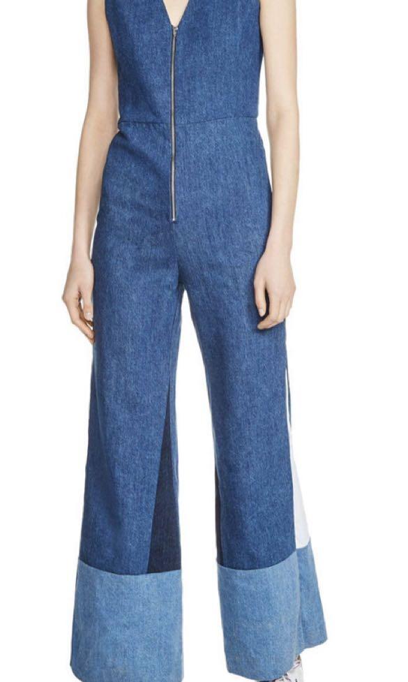 Maje top denim jumpsuit