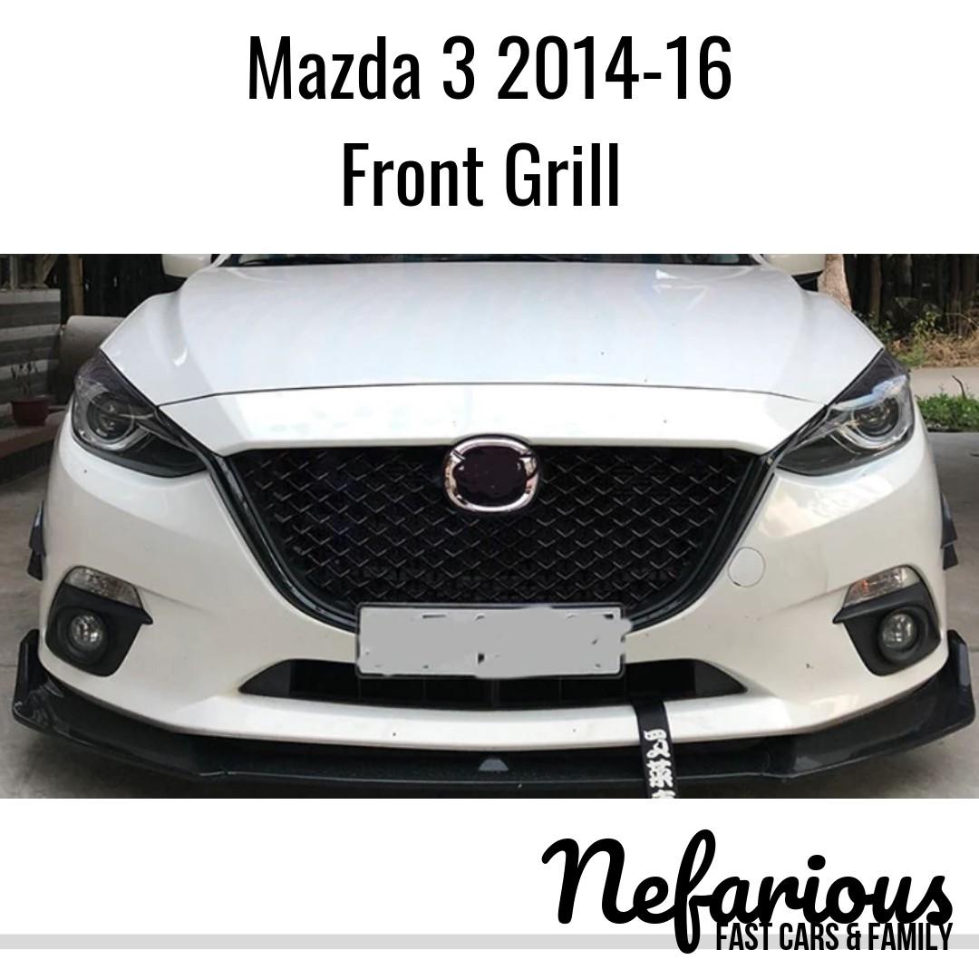 Mazda 3 Front Grill 14 16 Car Accessories Accessories On Carousell