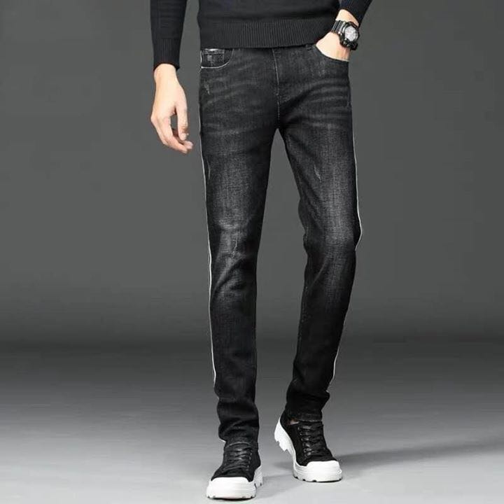 grey stretch skinny jeans mens