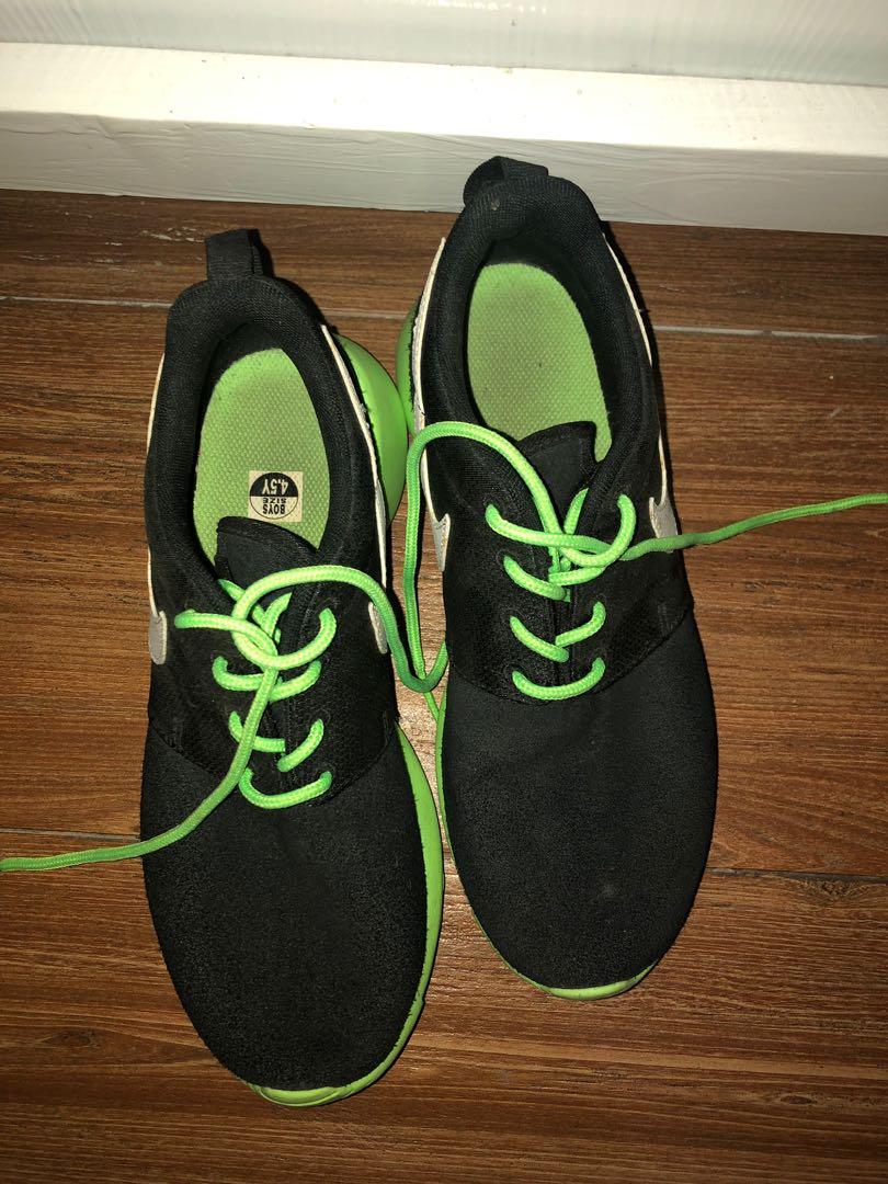 nike roshe neon green