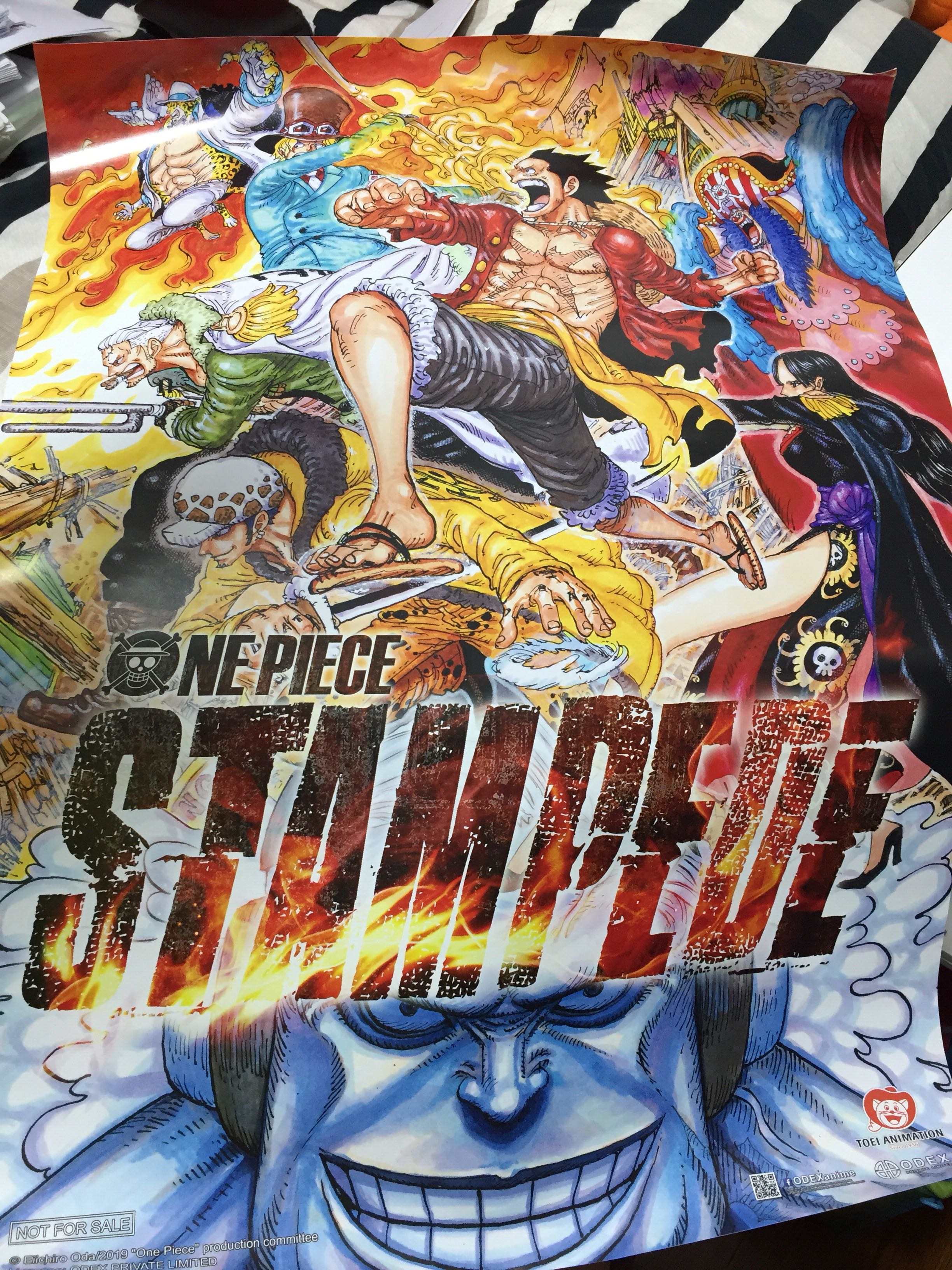2019 Anime B5 Chirashi-Movie Mini Poster Set Of 3 Versions Stampede One Piece 
