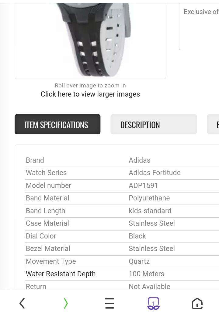 Adidas duramo store watch instruction manual