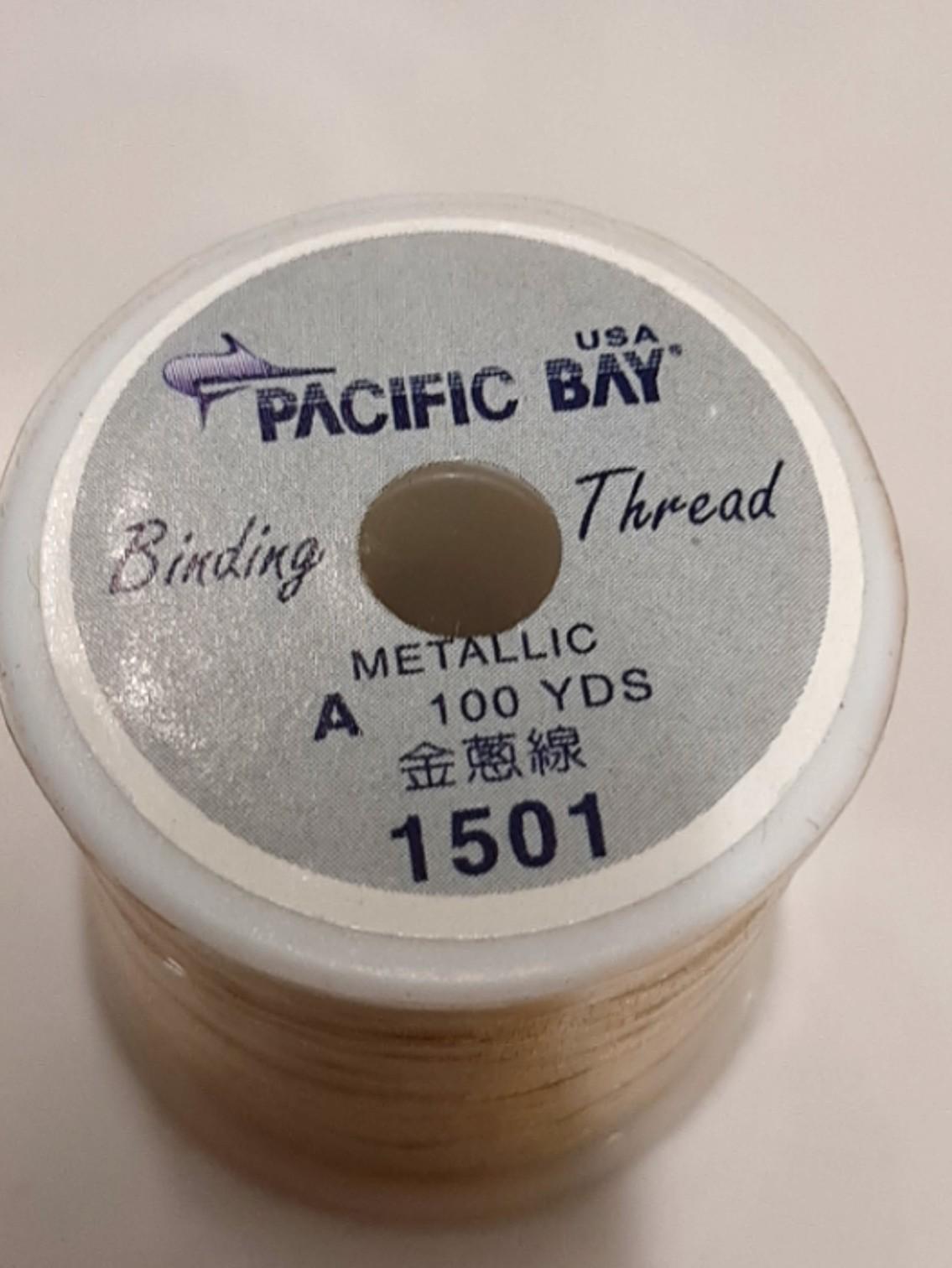 Pacific Bay Metallic Thread for Rod Building or Craftworks 100 Yards a  spool available in colours shown.