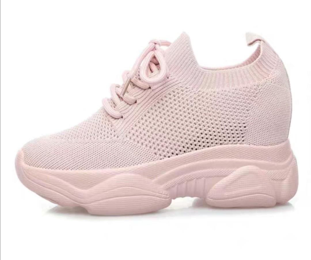 Pink wedge sneakers (Brand new), Women 