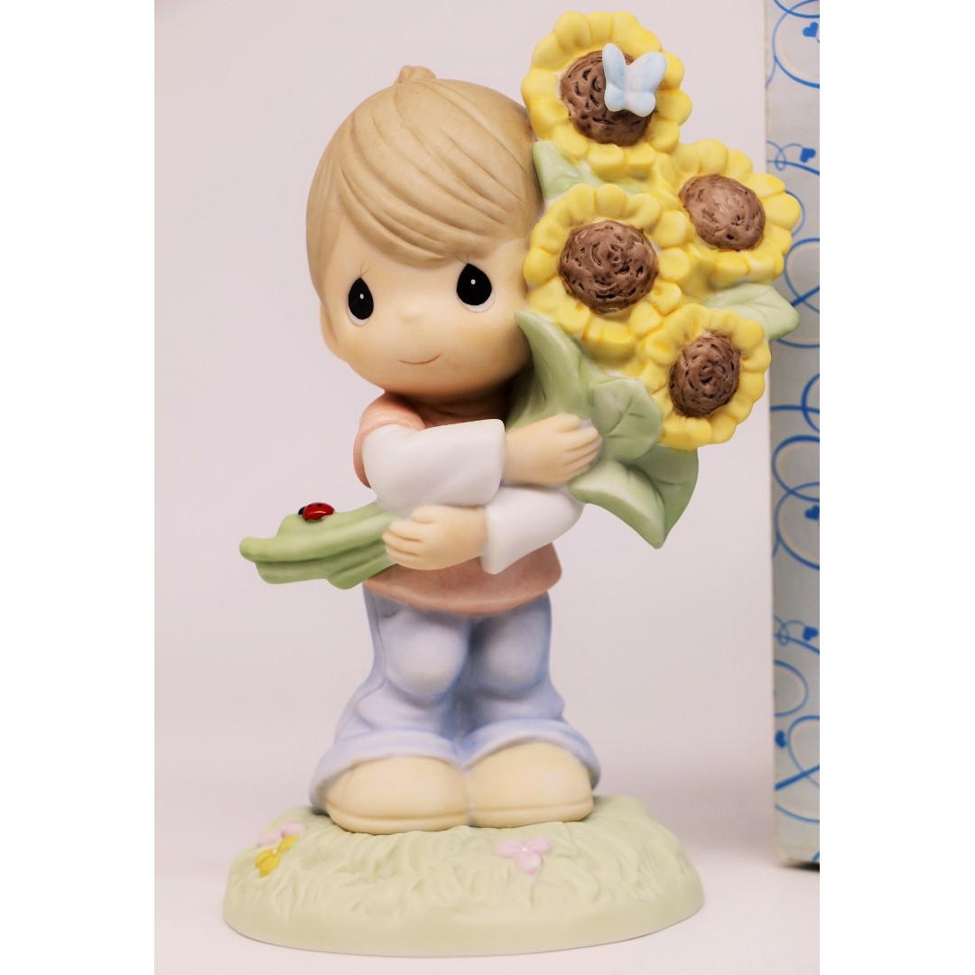 Precious Moments YOU ARE MY SUNSHINE 710031 - Boy with Sunflowers and ...