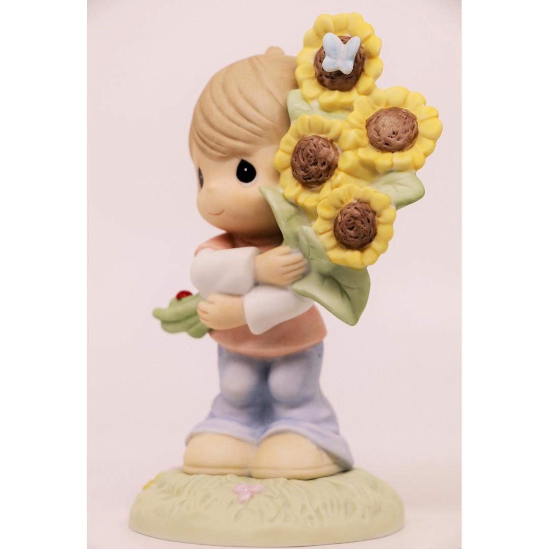 Precious Moments YOU ARE MY SUNSHINE 710031 - Boy with Sunflowers and ...