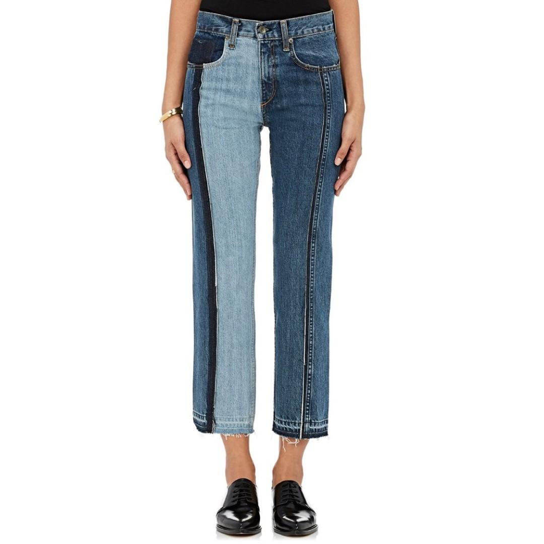 Rag and bone two tone jeans sales