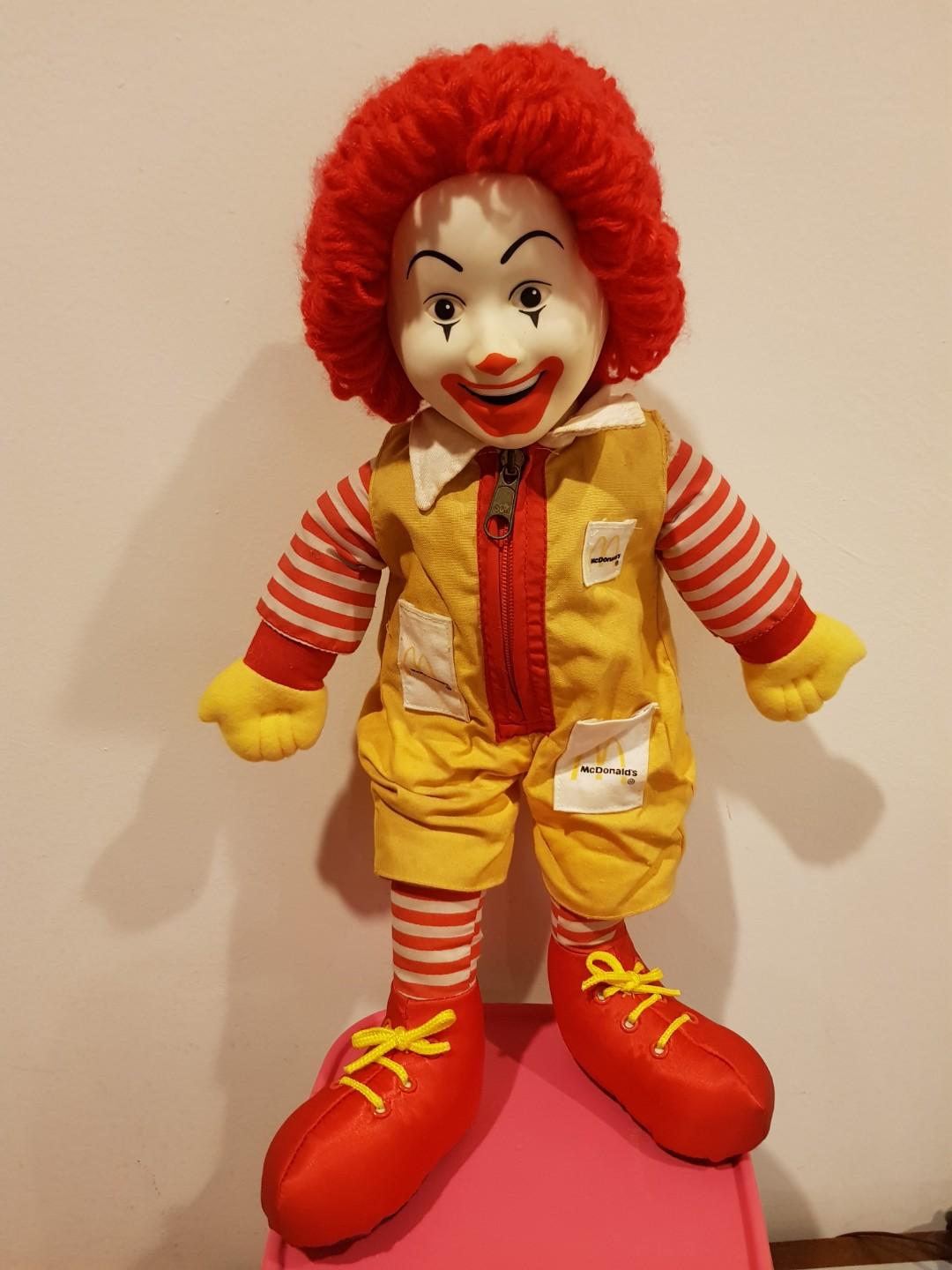 Ronald mcdonald doll 80s outlet