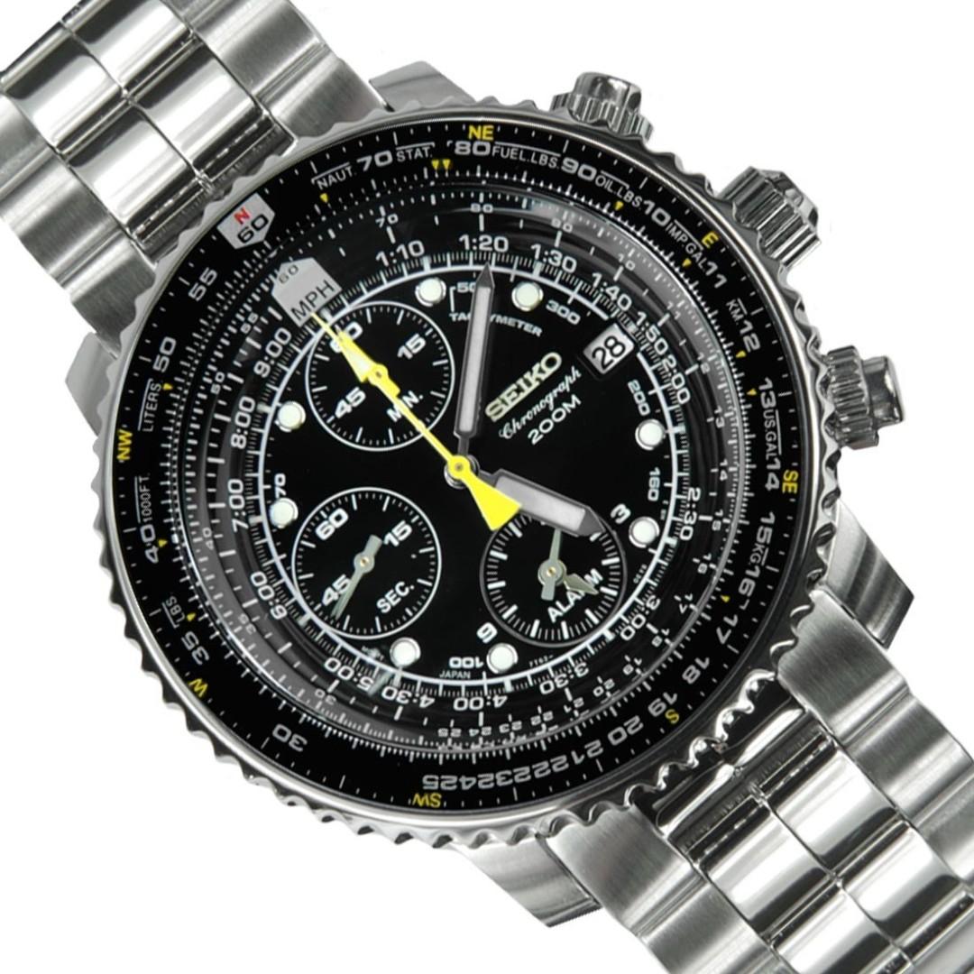 Seiko SNA 411 flightmaster chronograph, Men's Fashion, Watches &  Accessories, Watches on Carousell