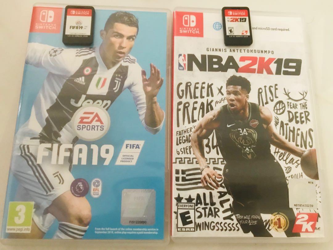 Switch nba 2k19 2k20 fifa 19 fifa20 ps4 monster hunter pes, 電子