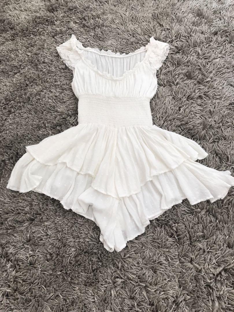 the love galore playsuit white