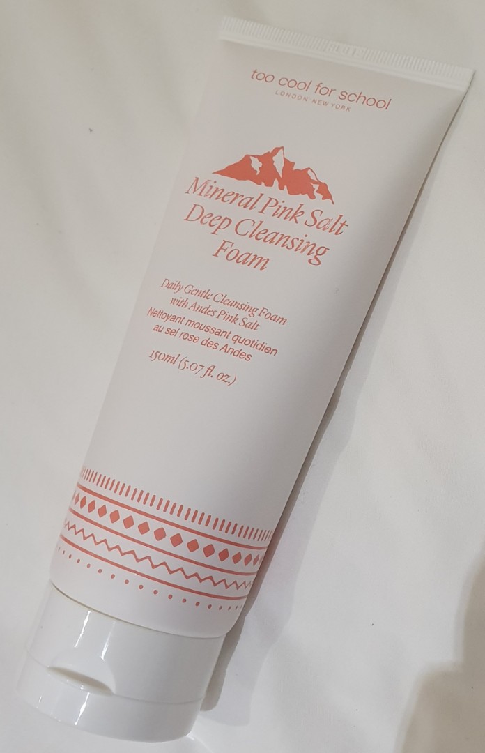 mineral pink salt deep cleansing foam