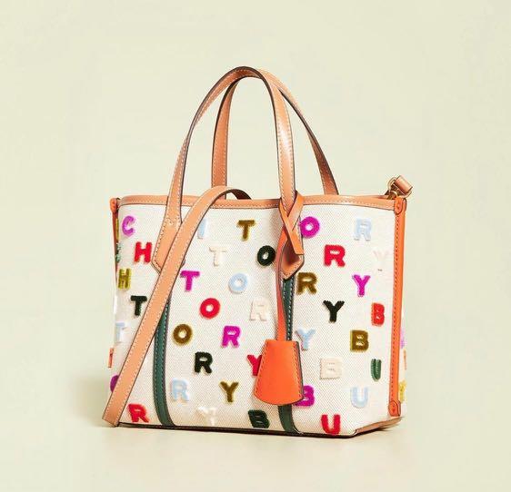 Tory Burch Small Perry Fil Coupe Tote w/ Tags - White Totes
