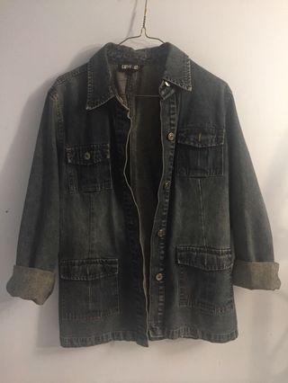Medium wash denim jacket