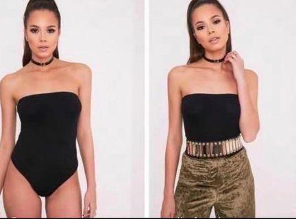 Pretty Little Thing | Basic Bandeau Bodysuit 