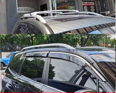 Subaru Forester xt Oem Crossbar with keys Roof Rack visor Matting mudguards