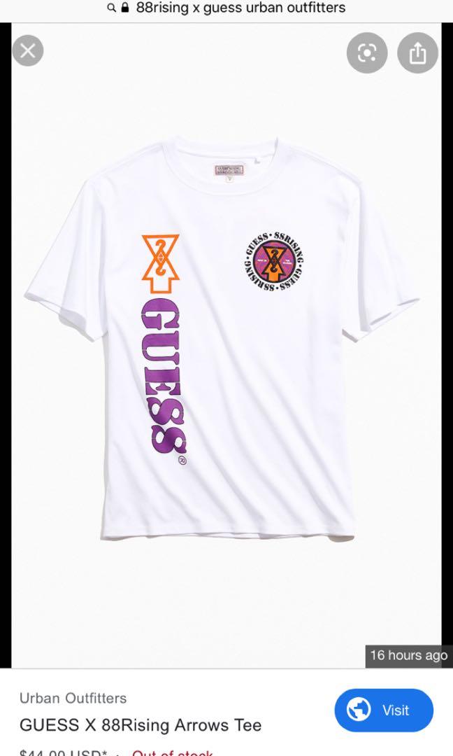 88rising X Guess Arrow Tee L Size X3 Brand New Men S Fashion