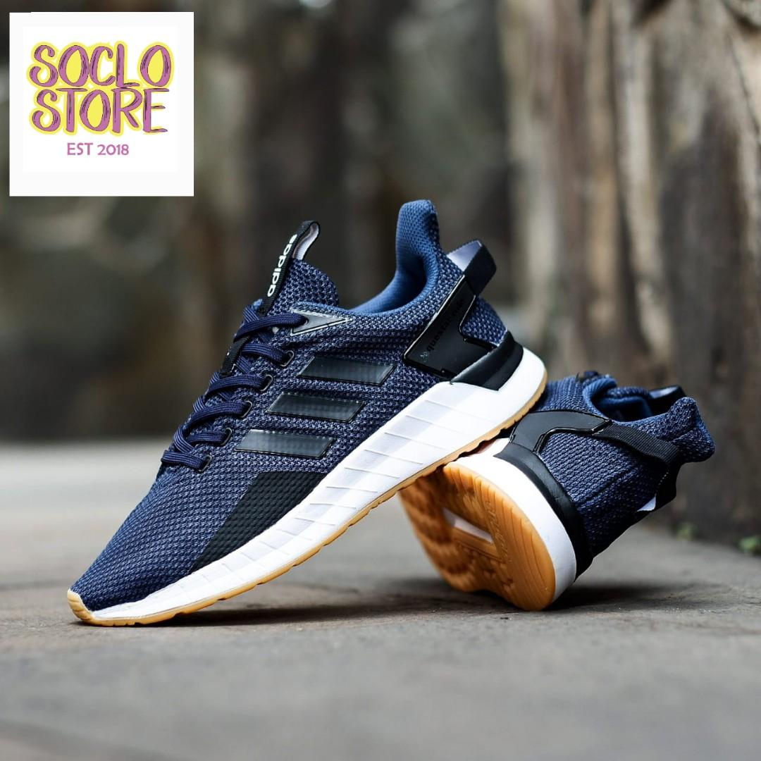 ADIDAS QUESTAR RIDE NAVY GUM SOLE ORIGINAL Fesyen Pria Sepatu Sneakers di Carousell