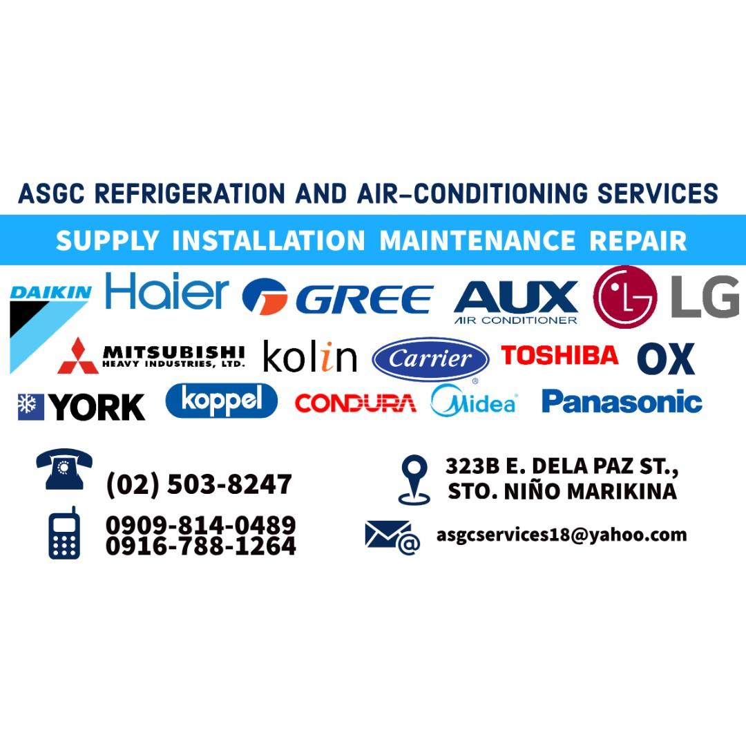 Aircon Free Installation Aux Daikin Gree Haier Kolin Samsung Hitachi Fujiair Koppel Lg Midea Mitsubishi York