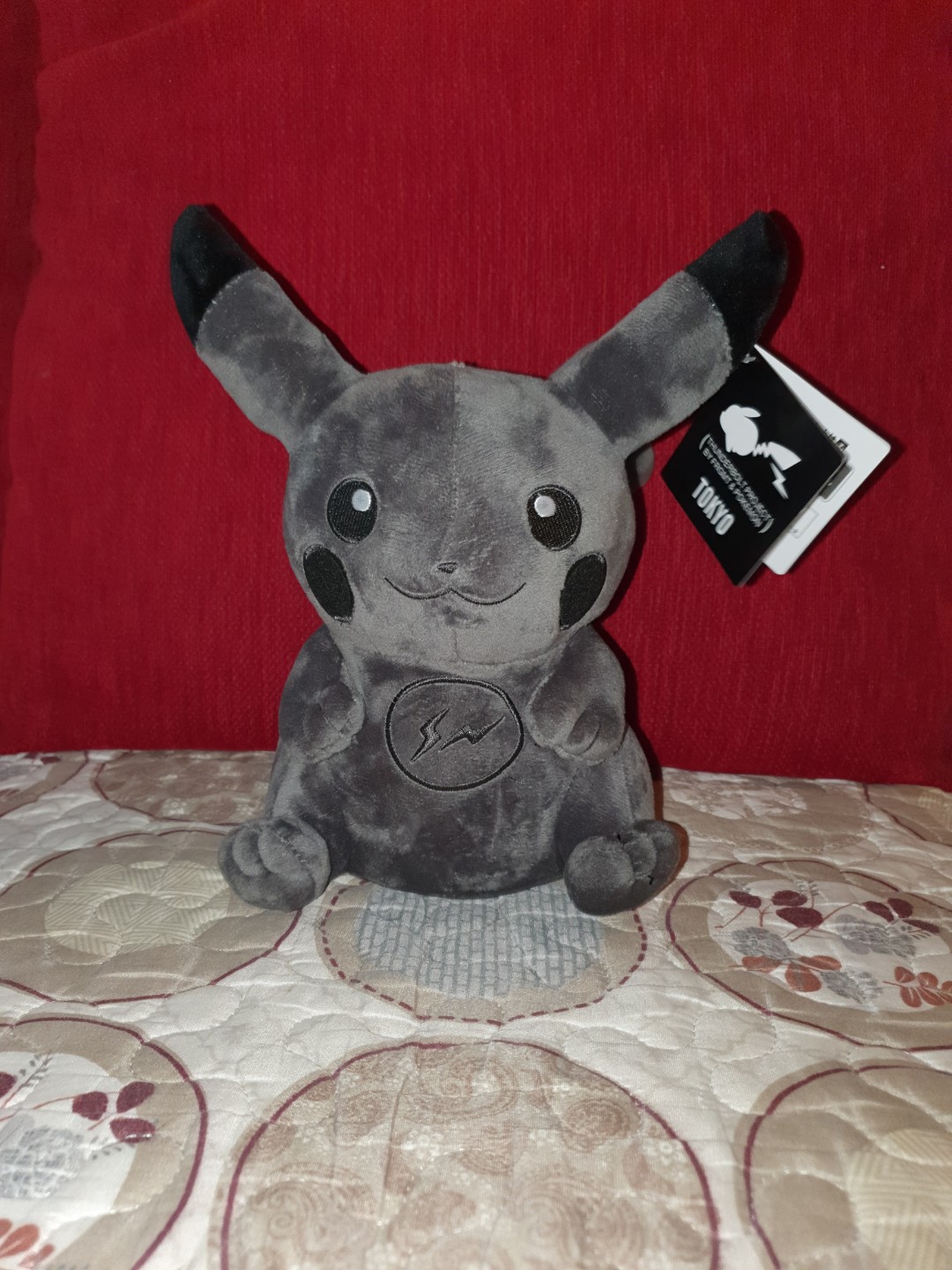 Grey pikachu plush best sale