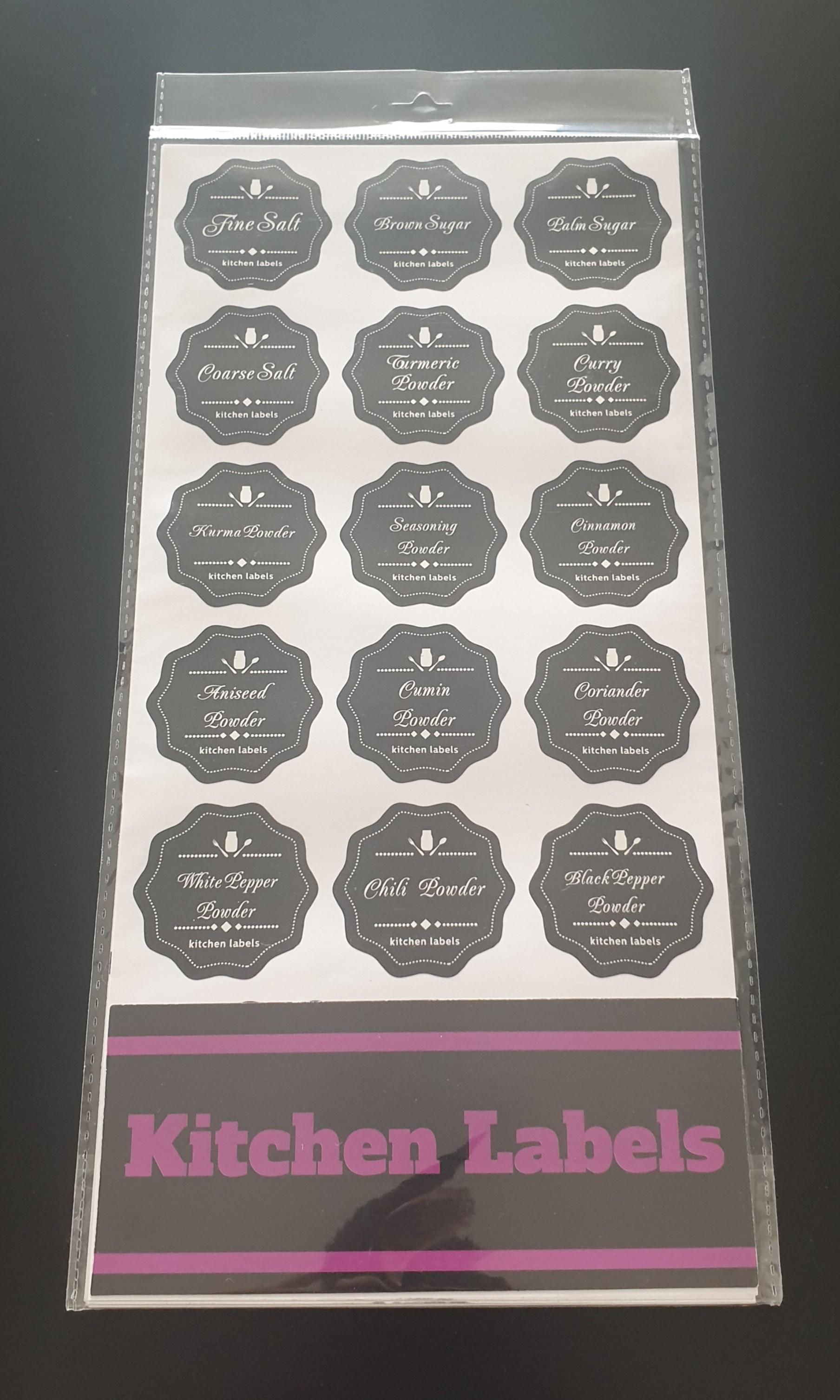 Bn English Malay Kitchen Labels Stickers Furniture Home Living Bathroom Kitchen Fixtures On Carousell