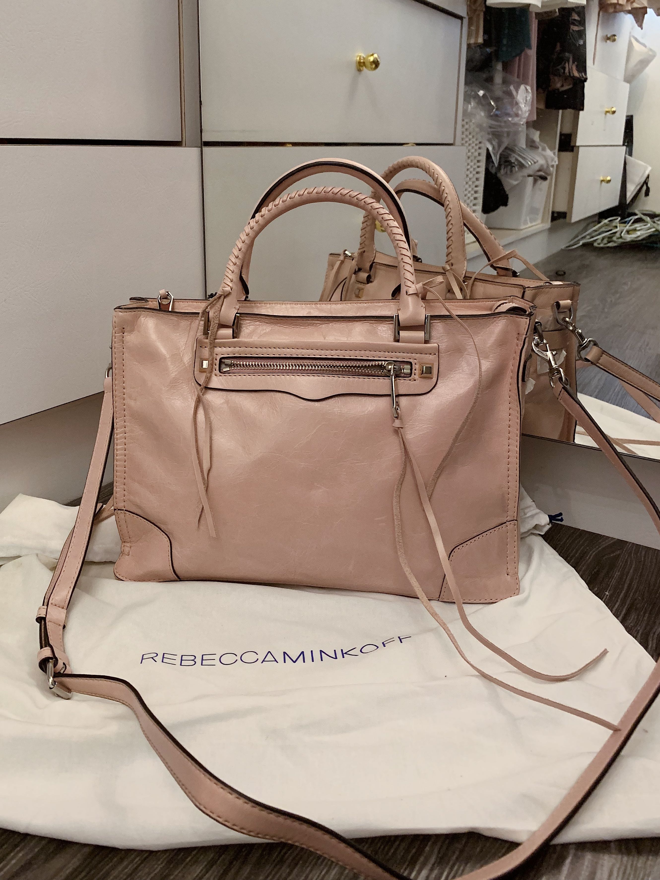 BNIB Rebecca Minkoff Regan Satchel Tote lilac rose Women s
