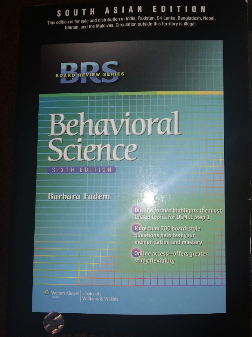 Brs Behavioral Science Lippincott Textbooks On Carousell