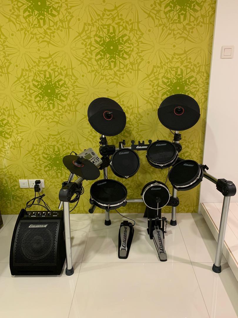 Carlsbro electronic drum set CSD500 and drum amplifier EDA30, Music
