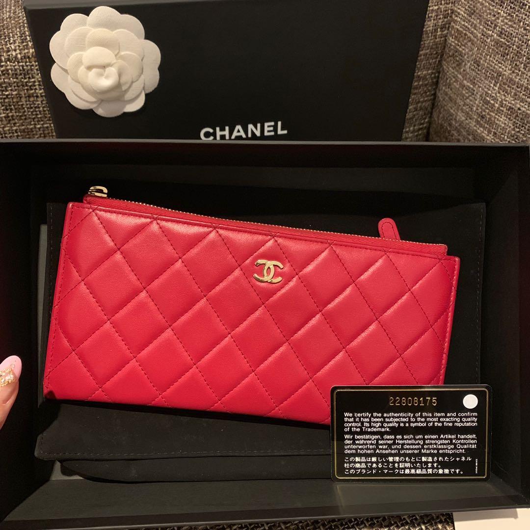 Chanel金色logo長夾扁夾薄夾 名牌精品 精品包包在旋轉拍賣